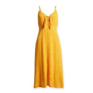 BP Nordstrom Tie-Front Cut-Out Sun Dress in Orange, Size XS New w/Tag